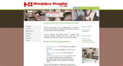 Desktop Screenshot of manjalpurhospital.com